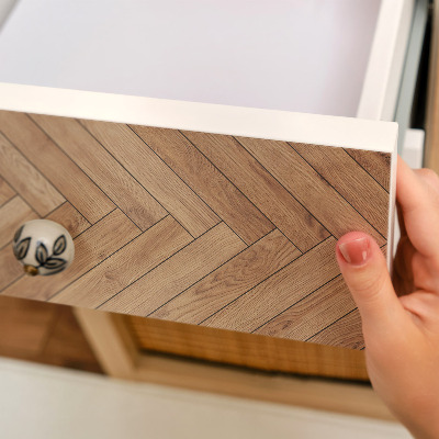 Furniture wrap Herringbone wood