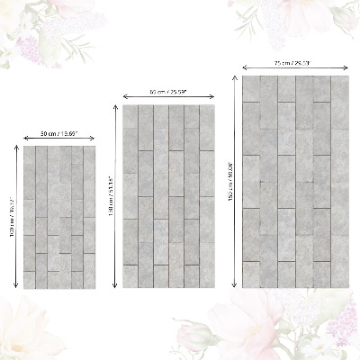 Self-adhesive furniture wrap Gray tiles