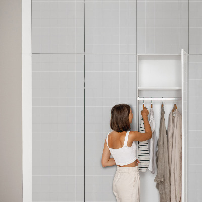 Furniture vinyl wrap Gray tiles