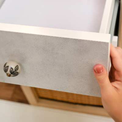 Self-adhesive furniture wrap Gray texture