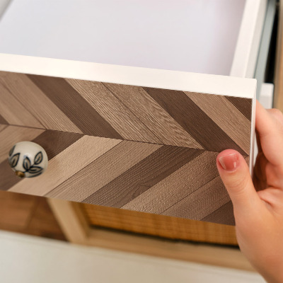 Furniture vinyl wrap Wood herringbone