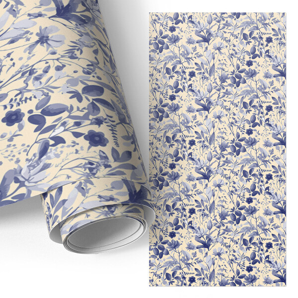 Furniture vinyl wrap Floral pattern