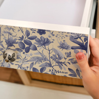 Furniture vinyl wrap Floral pattern