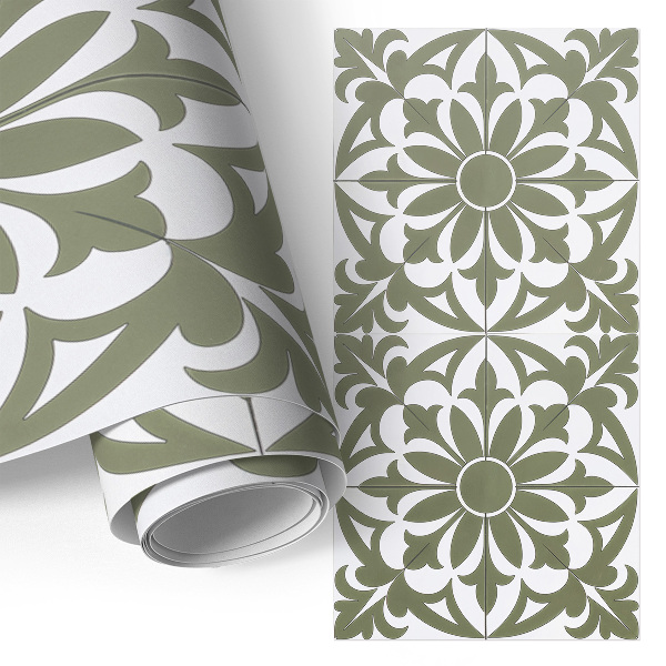 Furniture vinyl wrap Green leaves