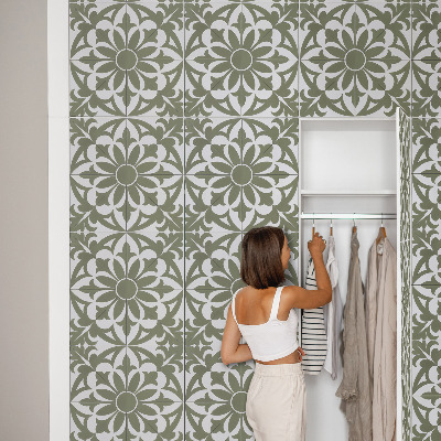 Furniture vinyl wrap Green leaves