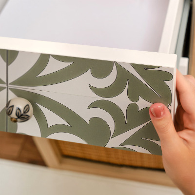 Furniture vinyl wrap Green leaves