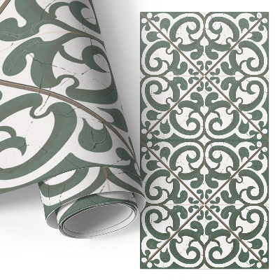 Furniture vinyl wrap Plant swirls