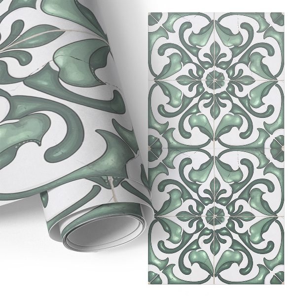 Furniture wrap Green ornaments