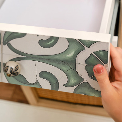 Furniture wrap Green ornaments