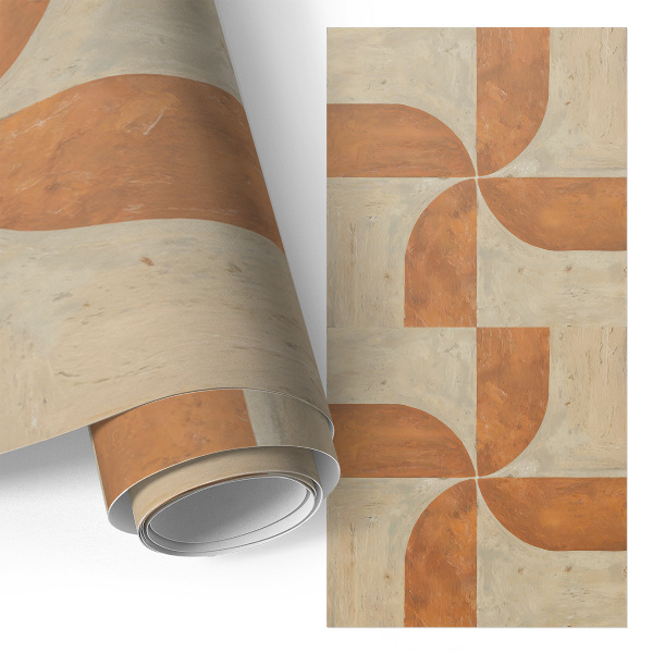 Furniture vinyl wrap Painted windmills