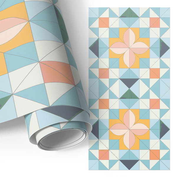 Self-adhesive furniture wrap Geometric mosaic