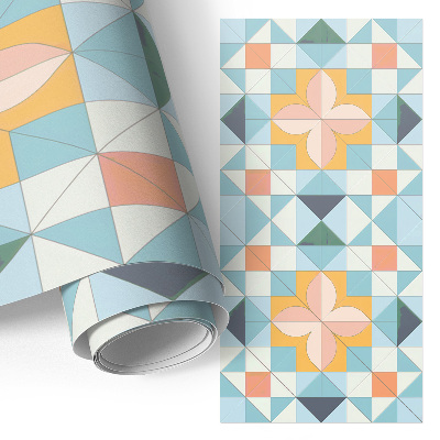 Self-adhesive furniture wrap Geometric mosaic