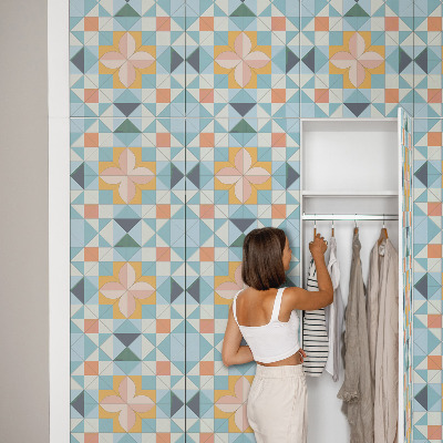 Self-adhesive furniture wrap Geometric mosaic
