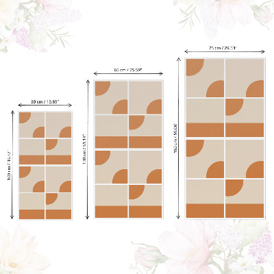 Furniture sticker Vintage shapes