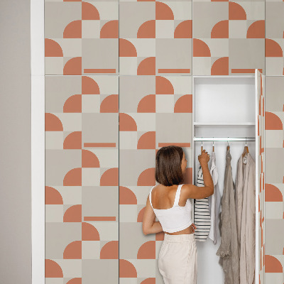 Furniture vinyl wrap Vintage shapes