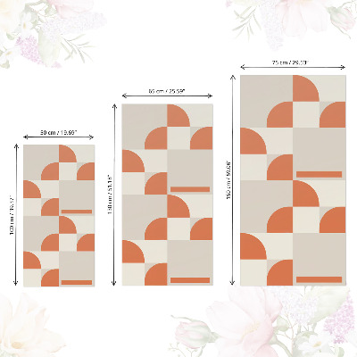 Furniture vinyl wrap Vintage shapes