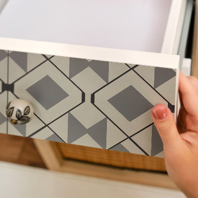 Self-adhesive furniture wrap Modern geometry