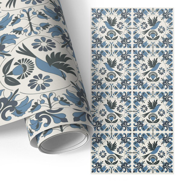 Furniture wrap Blue birds