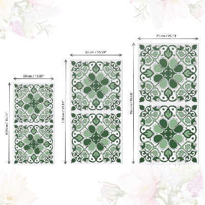Furniture sticker Green tiles