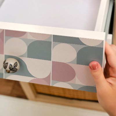 Furniture vinyl wrap Geometric pastels