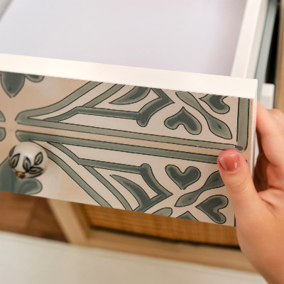 Furniture vinyl wrap Vintage tiles