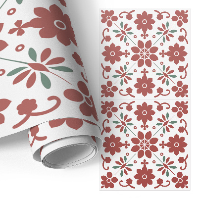 Furniture wrap Folk flowers