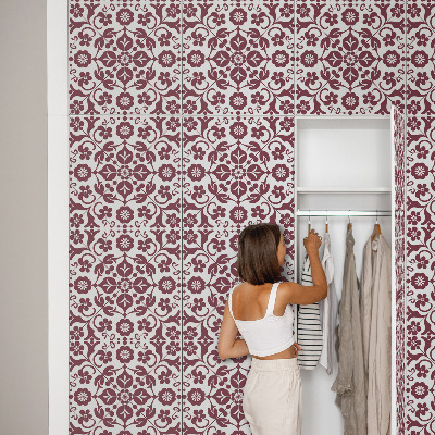 Furniture vinyl wrap Floral pattern