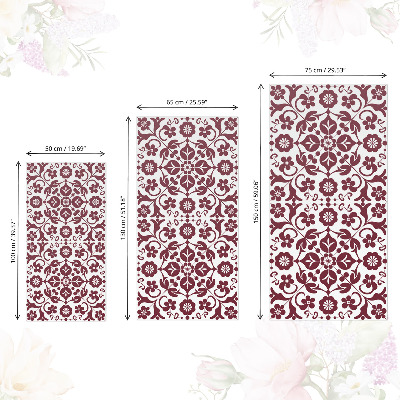 Furniture vinyl wrap Floral pattern