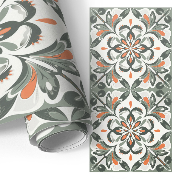Furniture vinyl wrap Floral symmetry