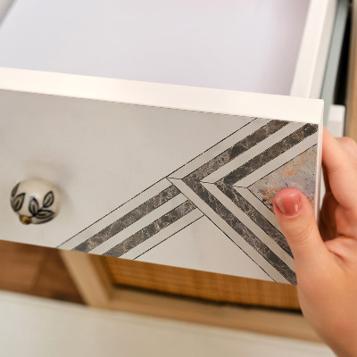 Furniture vinyl wrap Modern geometry