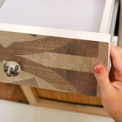 Furniture vinyl wrap Wooden wheels