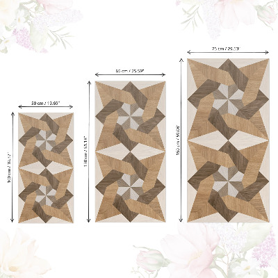 Furniture vinyl wrap Wooden ornaments