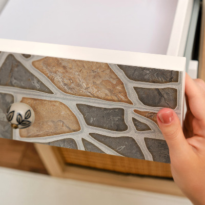 Self-adhesive furniture wrap Stone pattern