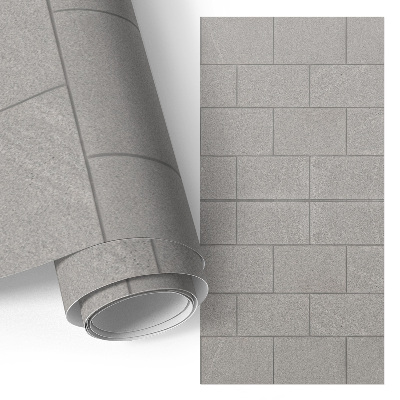 Self-adhesive furniture wrap Gray blocks