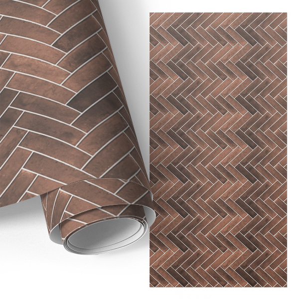 Furniture wrap Herringbone brick pattern