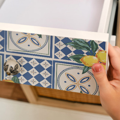 Furniture vinyl wrap Lemon patterns