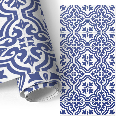 Furniture wrap Blue pattern