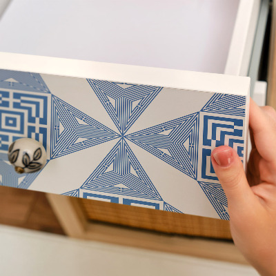 Furniture vinyl wrap Greek mosaic