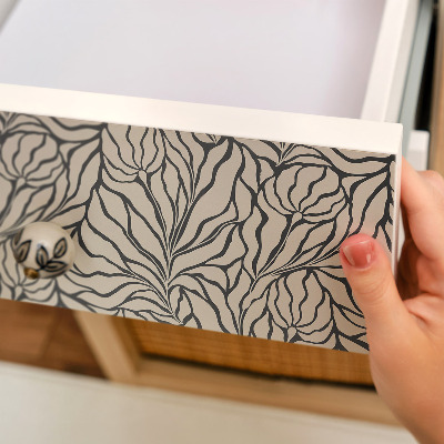 Furniture sticker Leaves composition