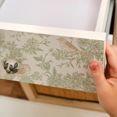 Furniture vinyl wrap Botanical pattern