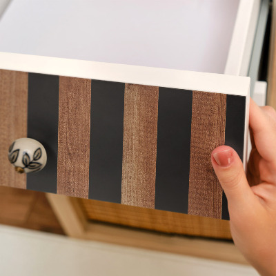 Self-adhesive furniture wrap Wooden slats