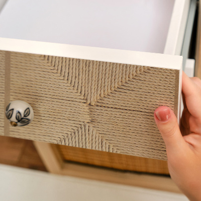 Furniture vinyl wrap Braided geometry