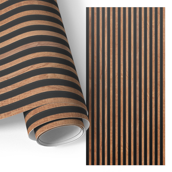 Furniture vinyl wrap Wooden slats