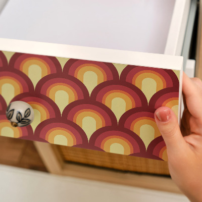 Furniture vinyl wrap Retro pattern