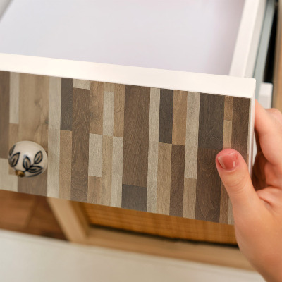 Self-adhesive furniture wrap Wooden abstraction