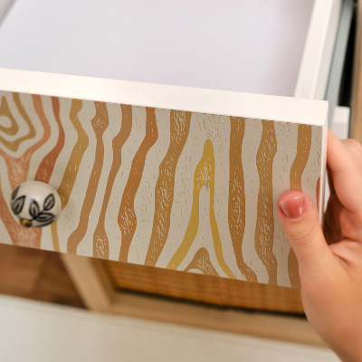 Furniture vinyl wrap Wooden waves