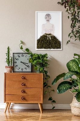 Living moss wall art Ballerina