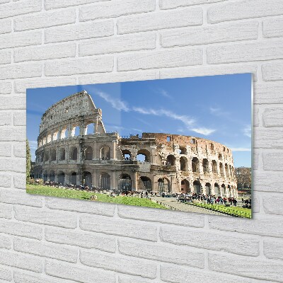 Glass print Rome colosseum