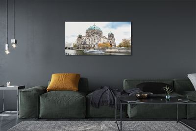 Glass print Germany river berlin cathedral