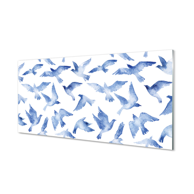 Glass print Painted birds